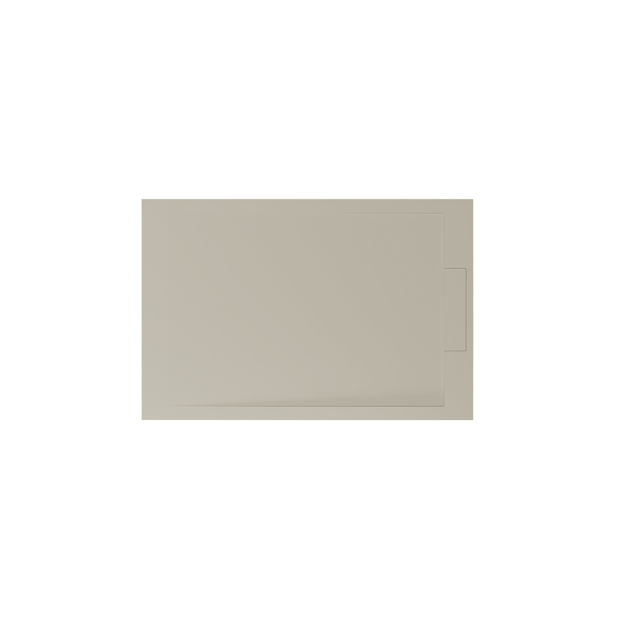 Balmani Andes douchebak 120 x 80 cm top solid zijdegrijs