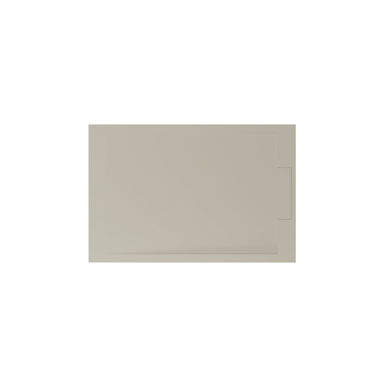 Balmani Andes douchebak 120 x 80 cm top solid zijdegrijs