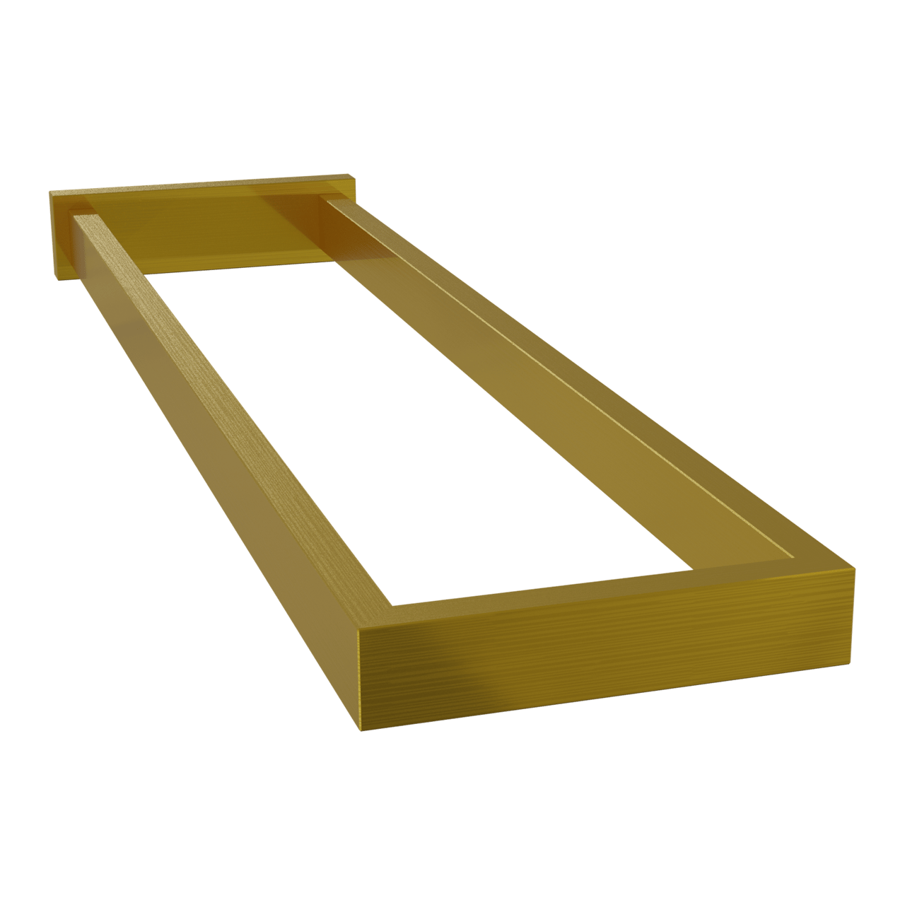 Blaufoss Noma dubbele handdoekhouder Brushed Gold 41cm