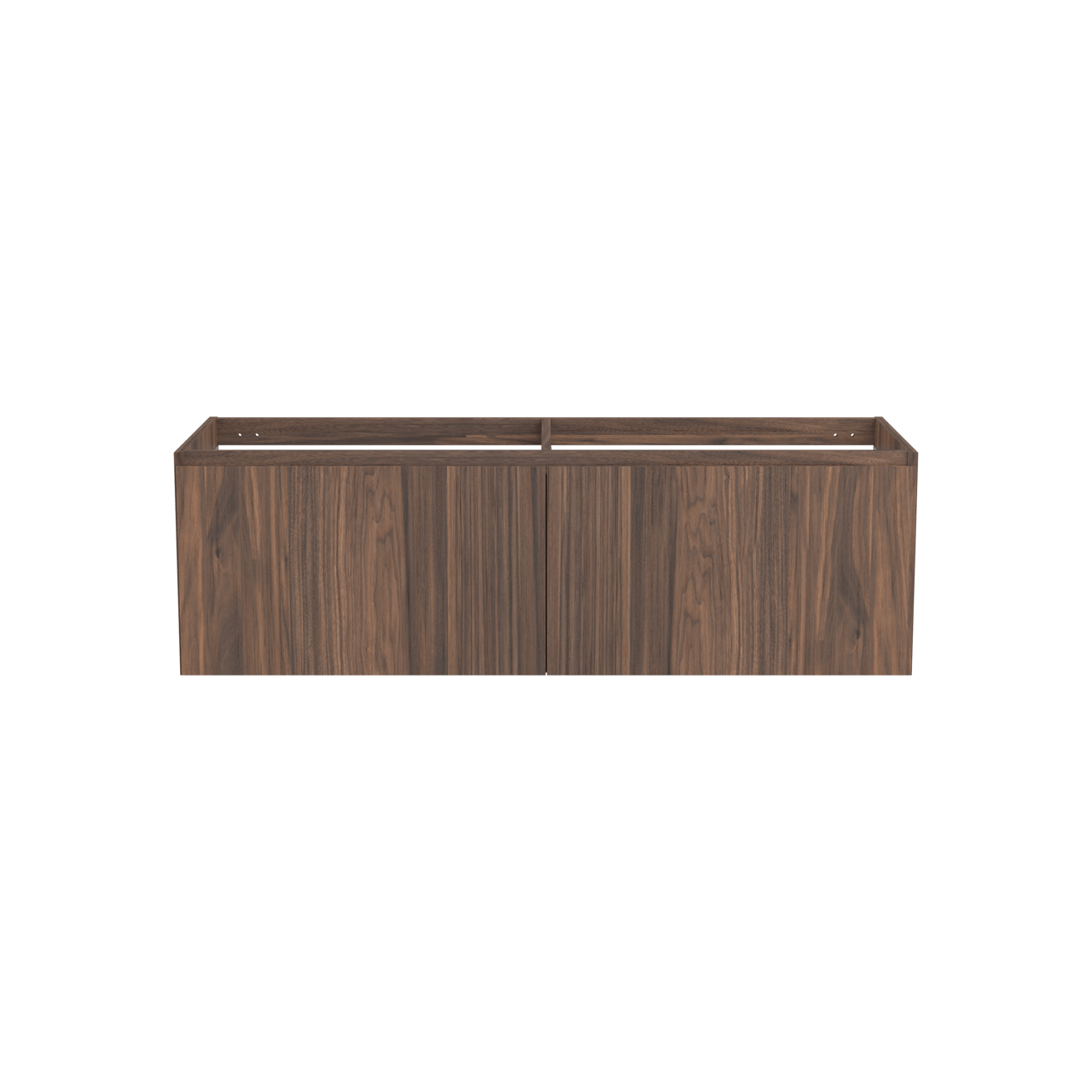 Balmani Idra meuble sous-vasque suspendu 150 x 55 cm plaqué noyer 4 tiroirs