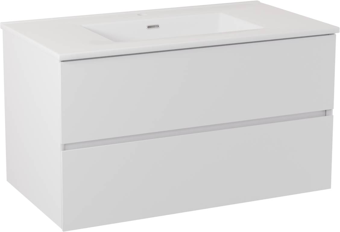 Storke Edge meuble salle de bains avec lavabo Kera