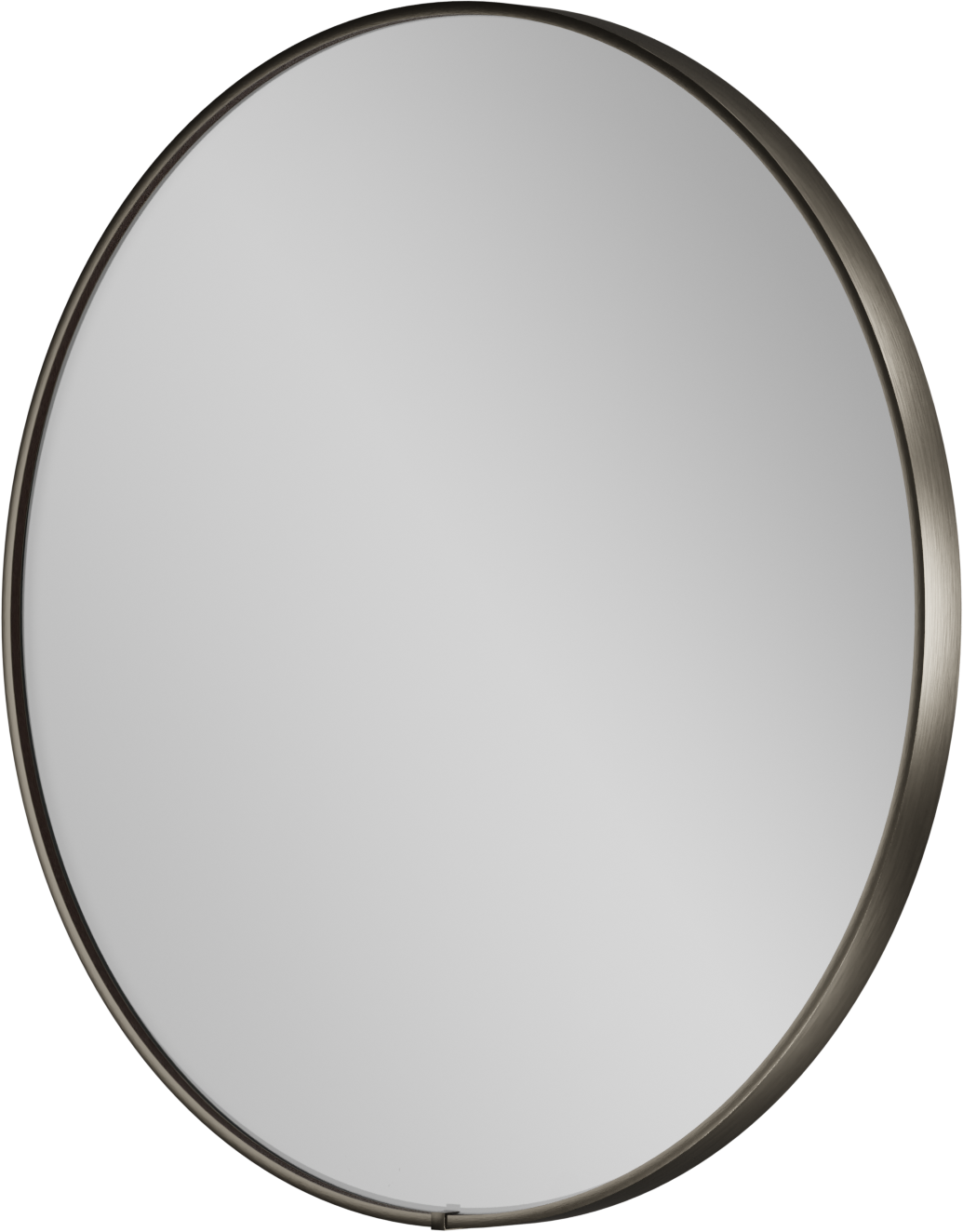 Balmani Secret miroir rond Brushed Gunmetal lumineux et anti-buée Ø 60 cm