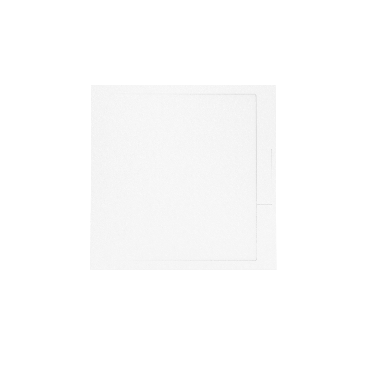 Balmani Indus receveur de douche 100 x 100 cm marbre composite blanc mat structure en ardoise