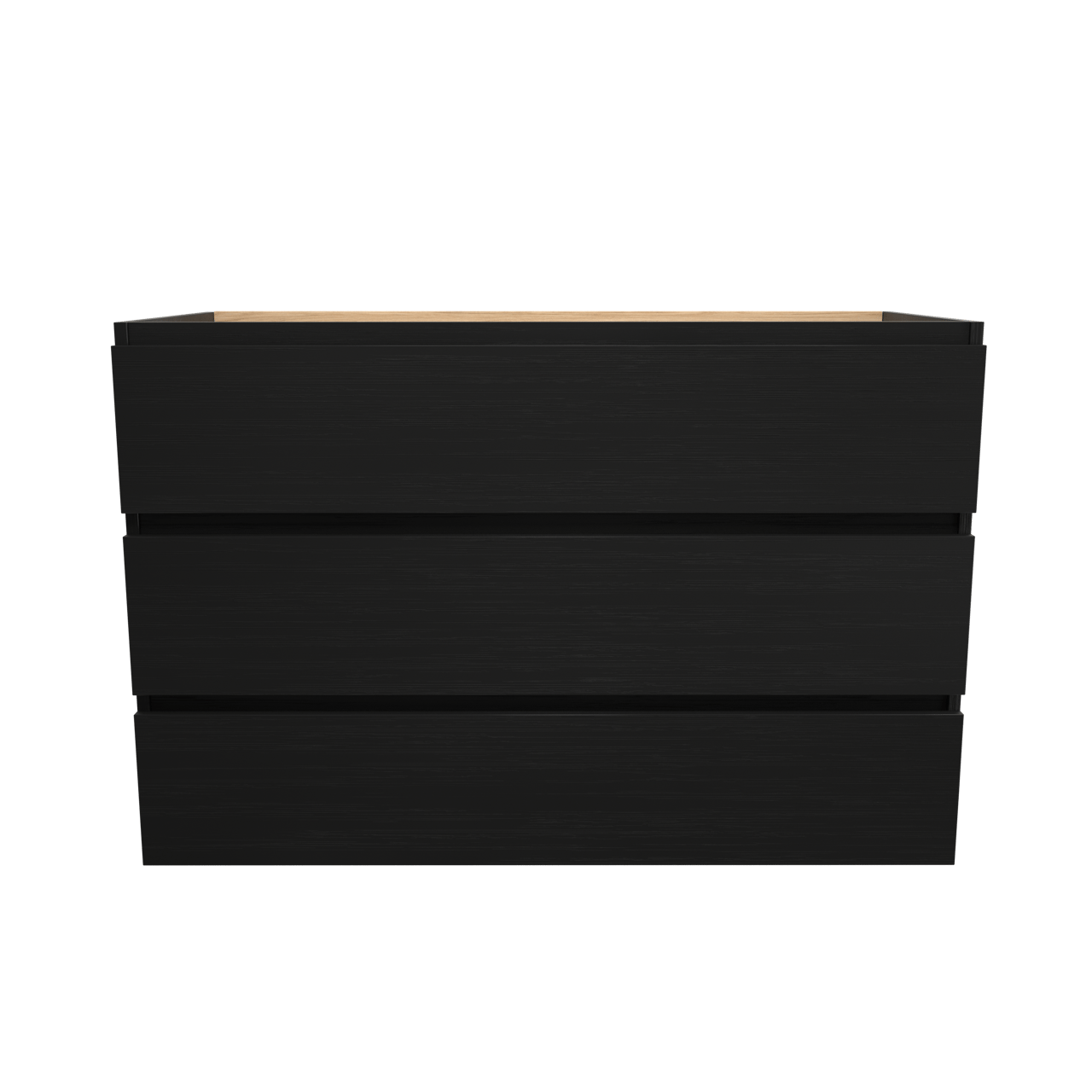 Balmani Lucida meuble sous-vasque a poser 120 x 55 cm chêne noir 3 tiroirs