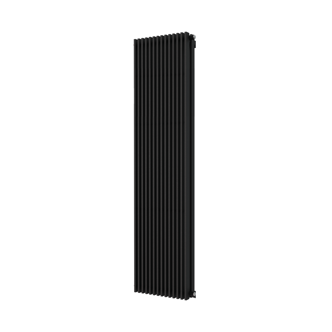 Vipera Corrason dubbele badkamerradiator 50 x 180 cm centrale verwarming mat zwart zij- en middenaansluiting 2.537W