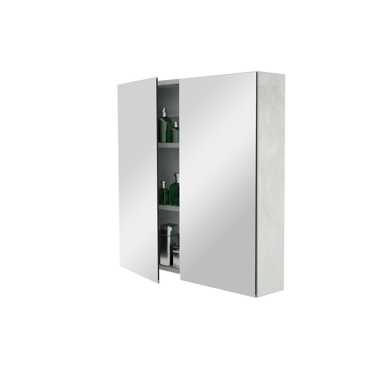 Storke Reflecta spiegelkast 75 x 75 cm beton zilvergrijs