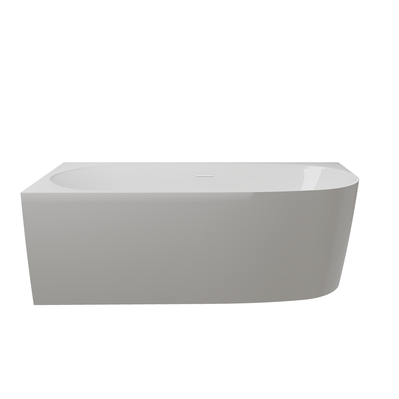 Luca Varess Sutilo tweepersoons hoekbad links 160 x 75 cm acryl Glanzend Wit