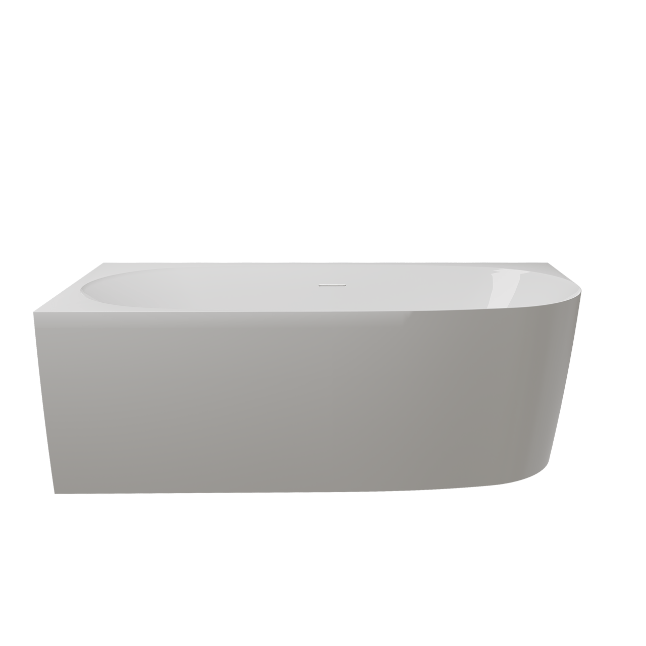 Luca Varess Sutilo tweepersoons hoekbad links 160 x 75 cm acryl Glanzend Wit
