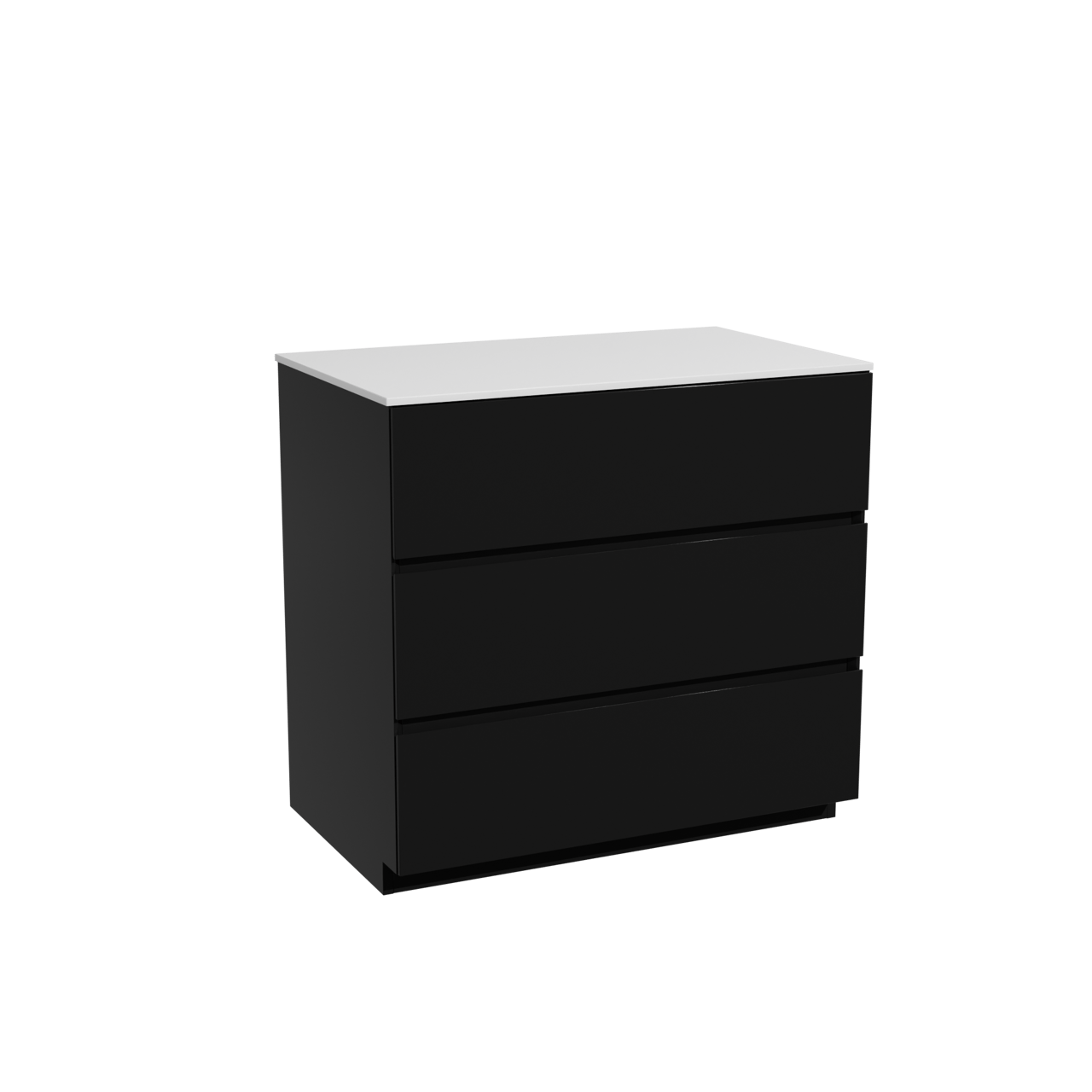 Storke Edge meuble salle de bains avec tablette pour vasques Tavola