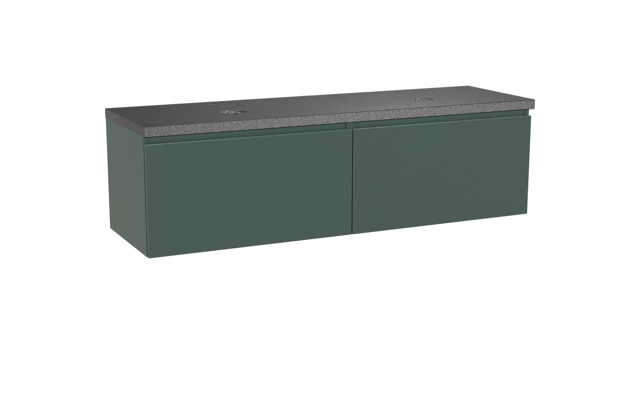 Balmani Sfera Badmöbel Set mit Rock Waschtischplatte für Aufsatzwaschbecken