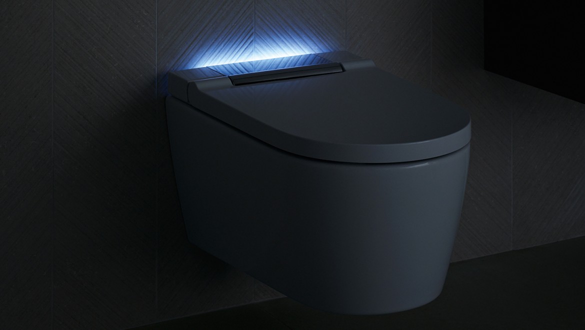 Geberit Aquaclean Sela douche toilet Glanzend Wit randloos