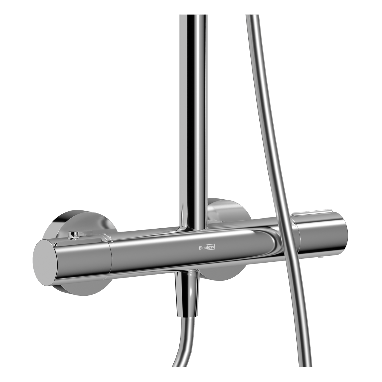 Blaufoss Onos 250 thermostatische kraan regendoucheset Glanzend Chroom