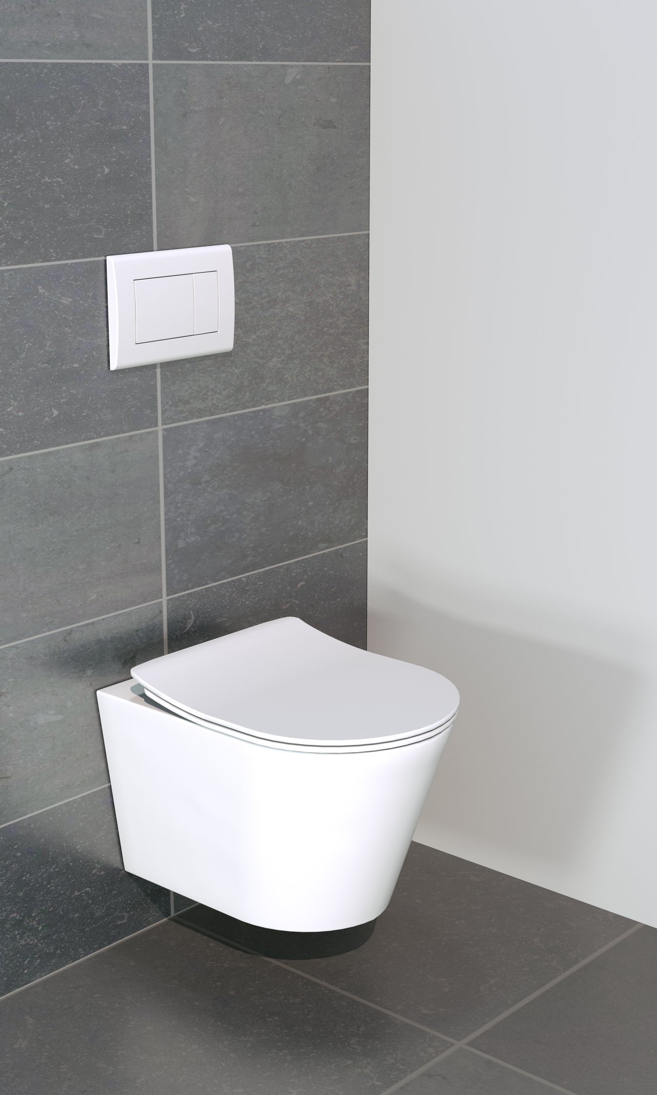 Luca Varess Spirello hangtoilet mat wit randloos