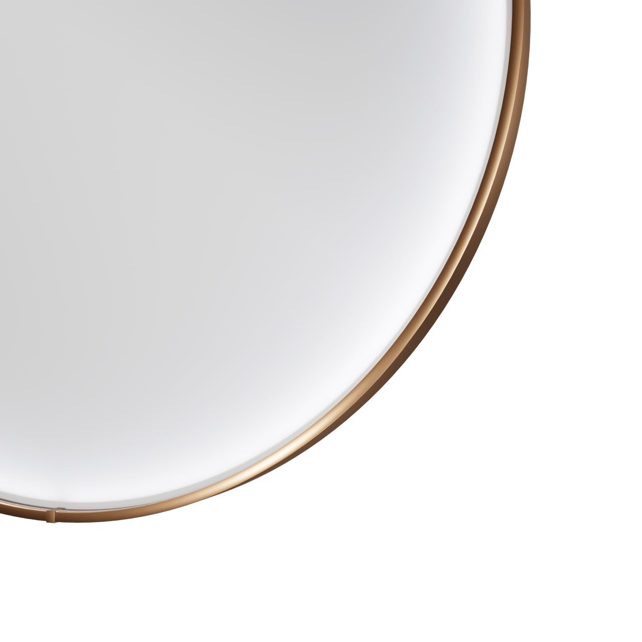 Balmani Secret rund Brushed RoseGold Badezimmerspiegel Ø 60 cm mit Spiegelbeleuchtung und Anti-Beschlag Spiegelheizung