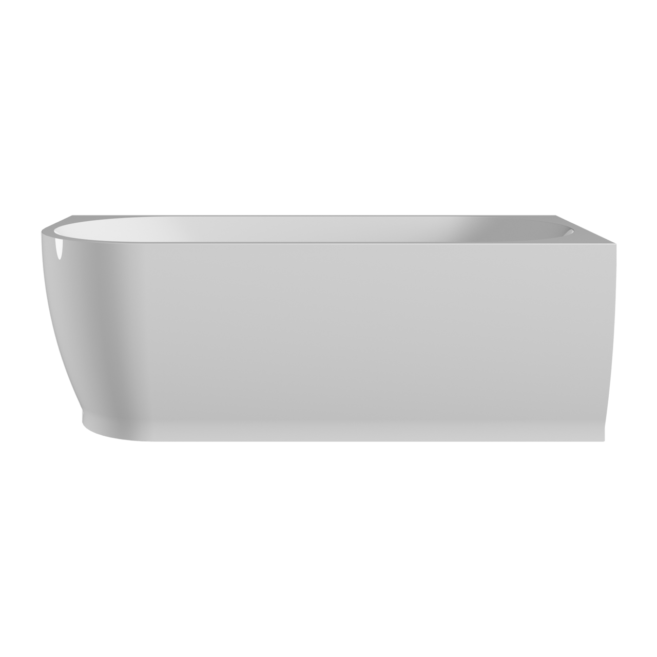 Linie Paulo 1-Personen-Eckbadewanne: rechts, 170 x 75 cm, Acryl, Weiß Glänzend