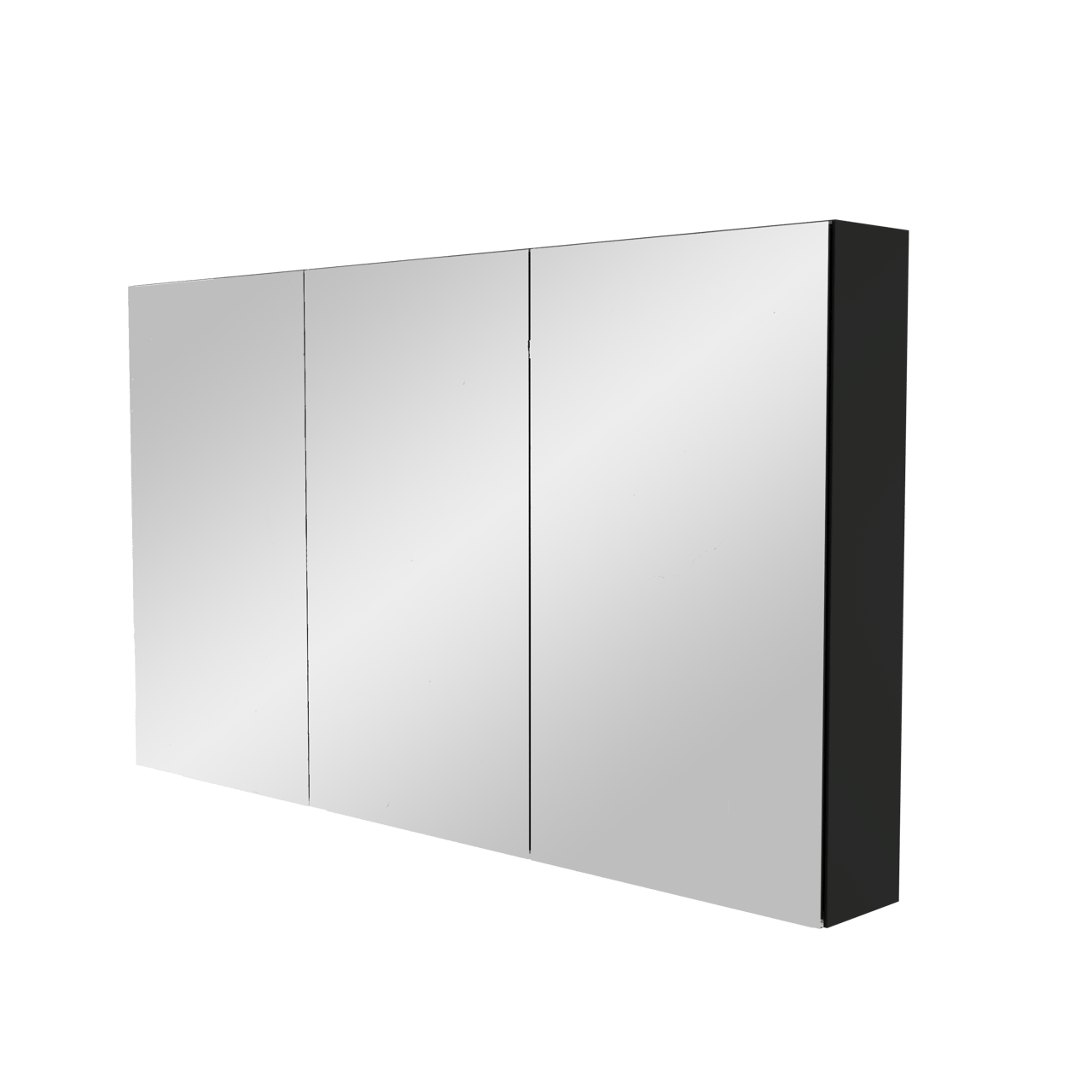 Storke Reflecta spiegelkast 130 x 75 cm Mat Zwart