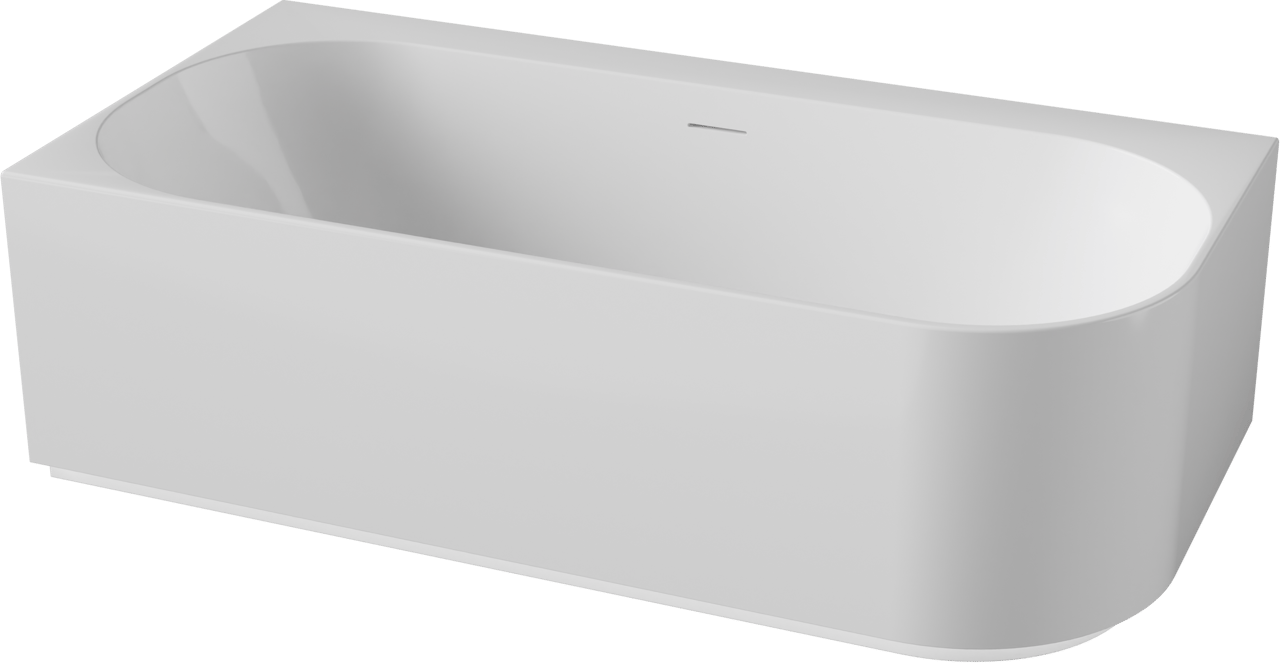 Luca Varess Laguna hoekbad links airmassage met LED 170 x 85 cm acryl Glanzend Wit