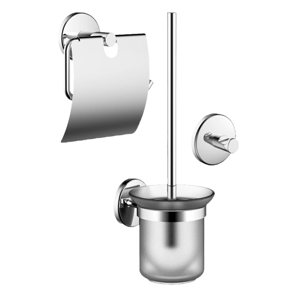 Linie Ecco WC-Zubehör-Set, Chrom