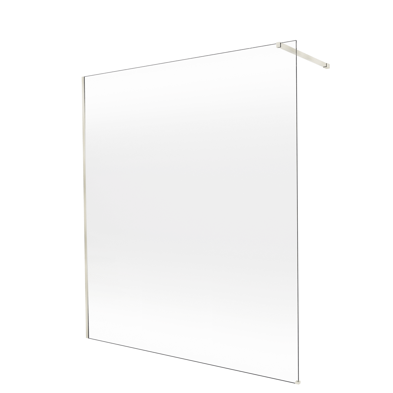 Balmani Modular inloopdouche: 180 x 200 cm, Permafrost met coating, Brushed Champagne Gold profielen