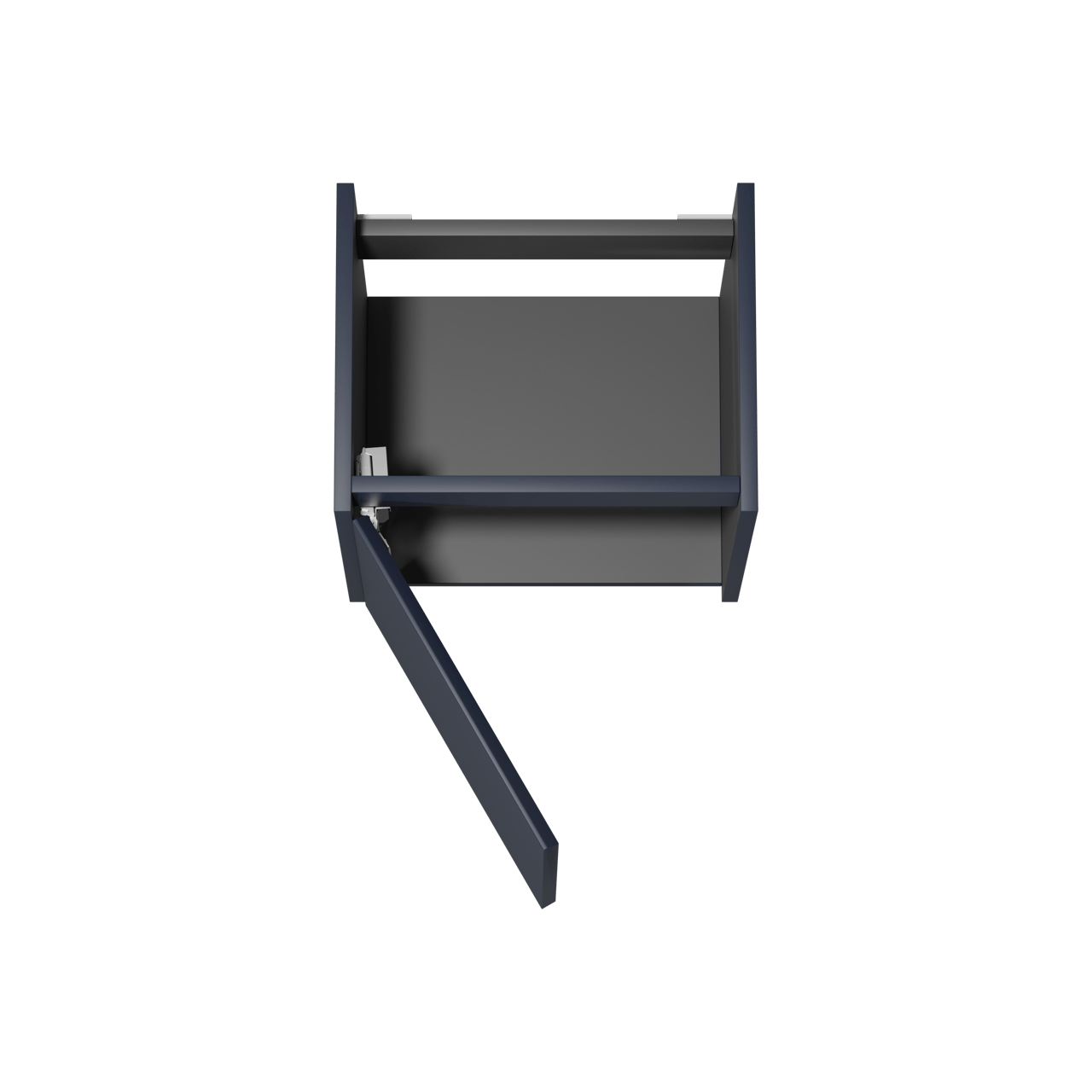 Storke Seda meuble sous-vasque suspendu 45 x 35 cm bleu nuit porte