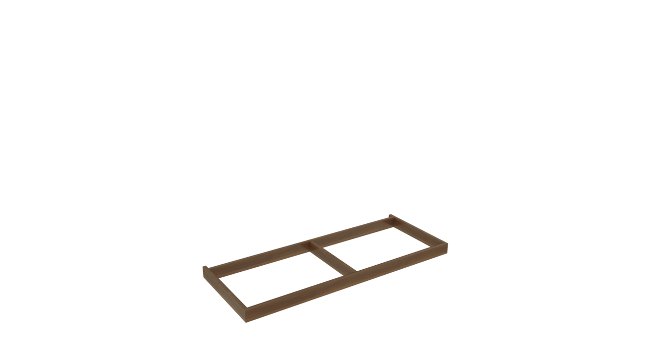 Balmani Lucida socle pour meuble sous-lavabo noyer 120 x 55 cm