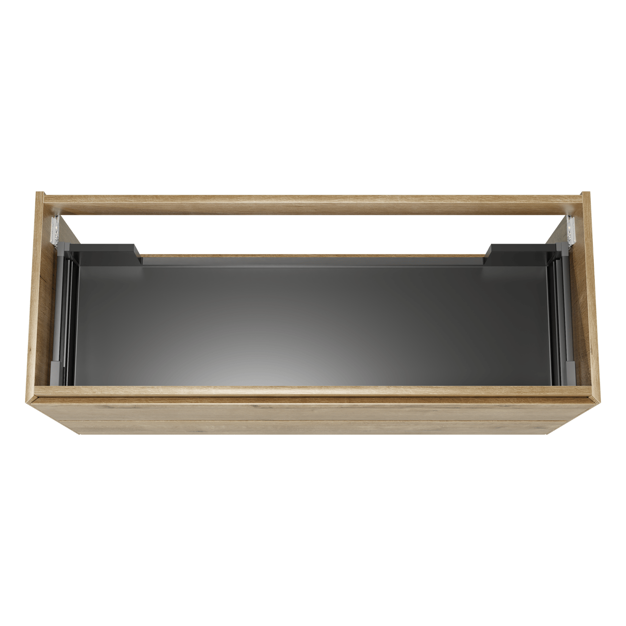 Balmani Mitra Compact hängendes möbelstück Waschtischunterschränke 120 x 46 cm raue eiche 2 Schubladen