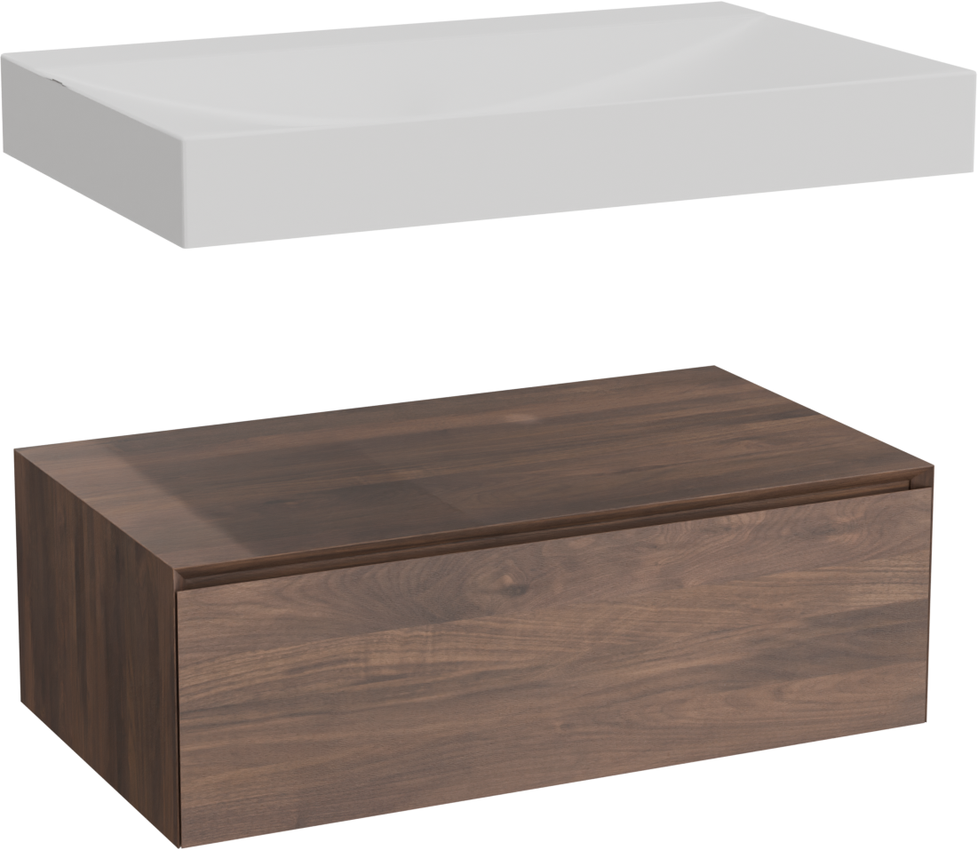 Balmani Mitra Elements badkamermeubel met Wave Wastafel