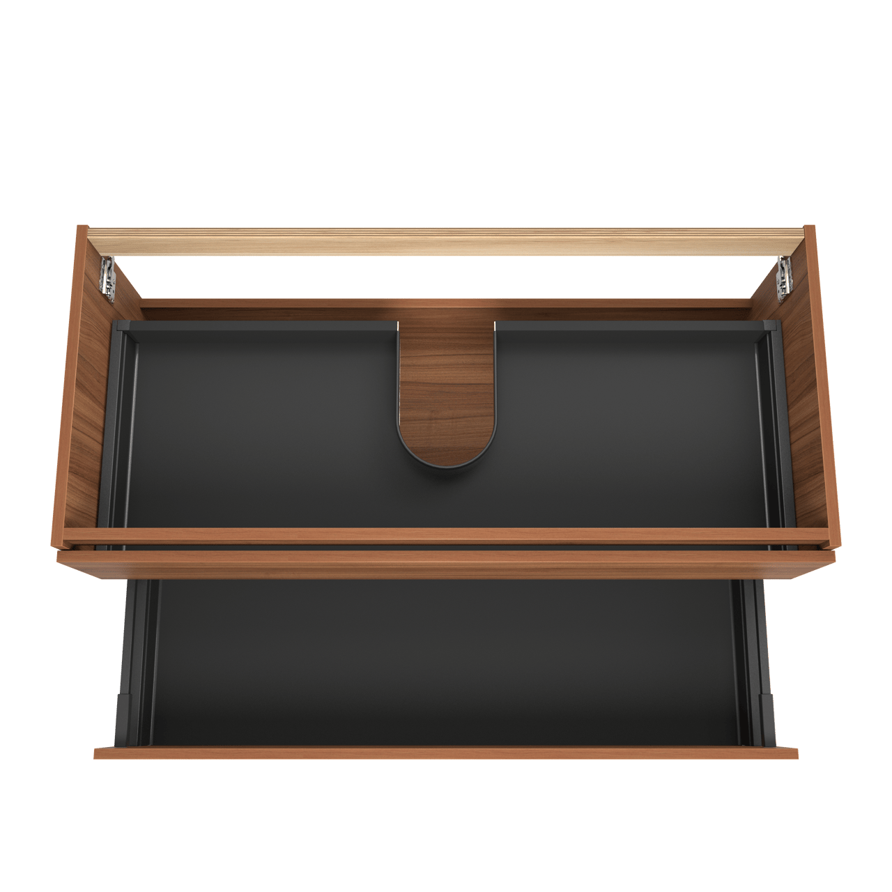 Balmani Lucida zwevende wastafelonderkast 120 x 55 cm notelaar 2 lades