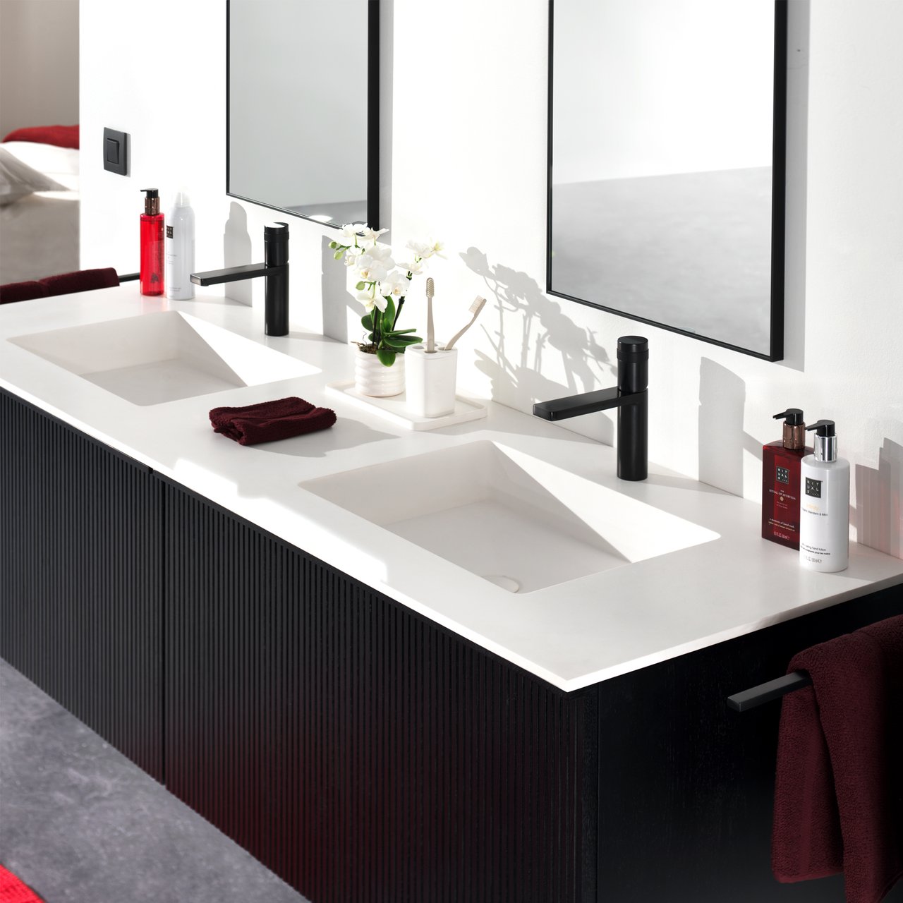 Blaufoss Sonic robinet de lavabo noir mat