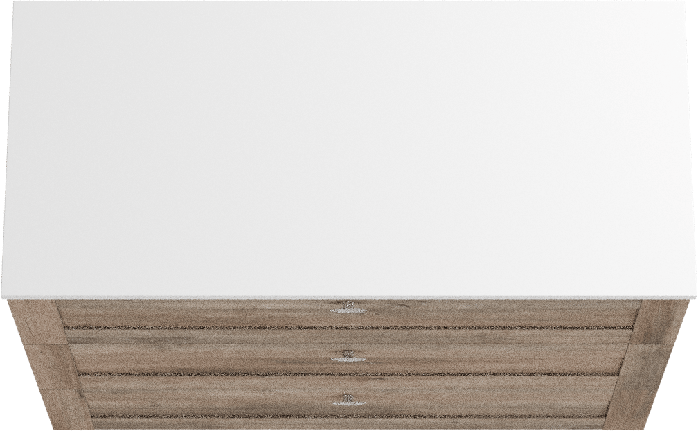 Linie Classo meuble salle de bains à poser 100 x 46 cm chêne gris avec Lado tablette simple ou double en marbre composite blanc brillant