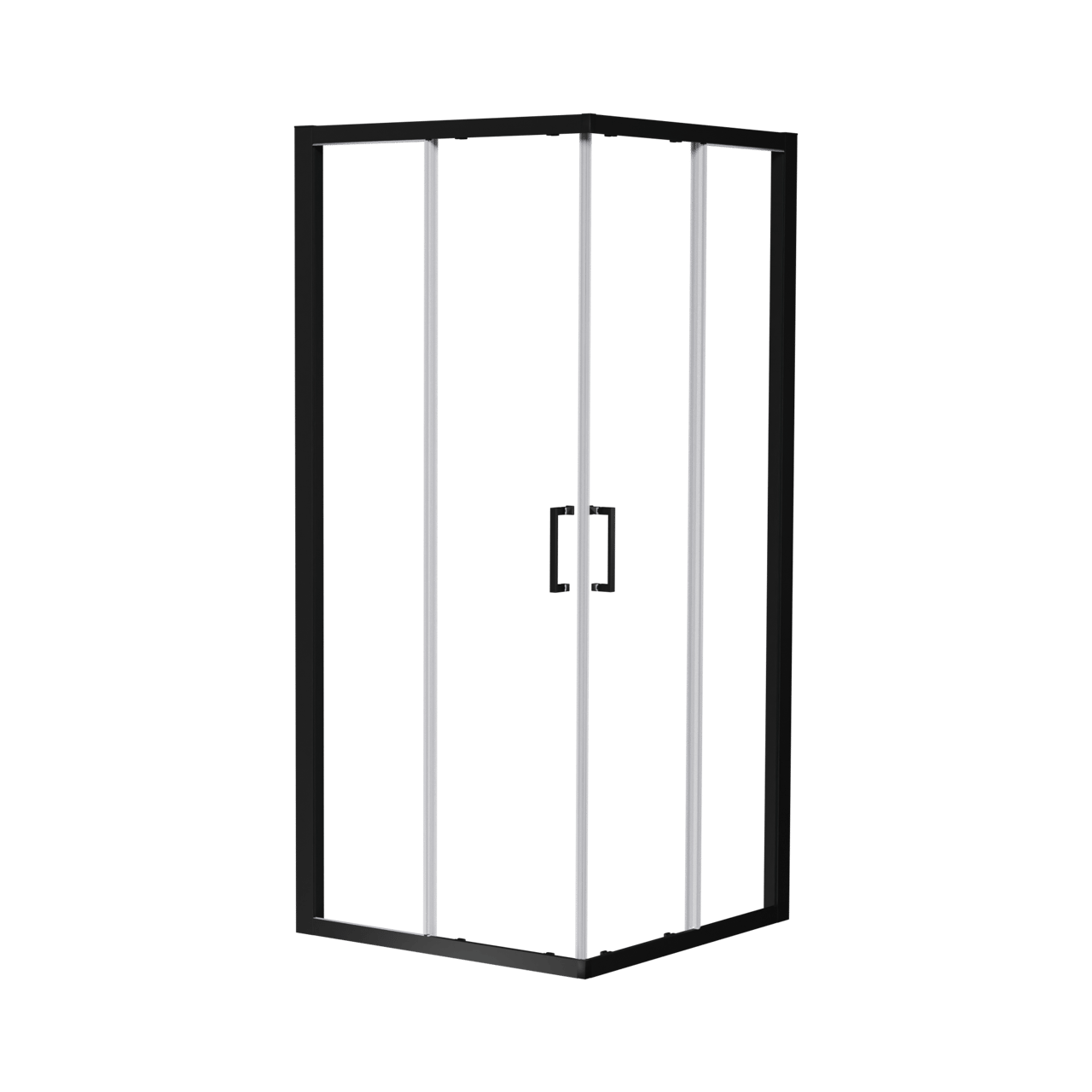 Luca Varess Talan douche schuifdeur 90 x 200 cm helder glas mat zwart profiel