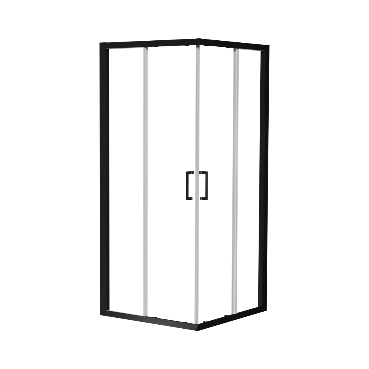 Luca Varess Talan douche schuifdeur 90 x 200 cm helder glas mat zwart profiel