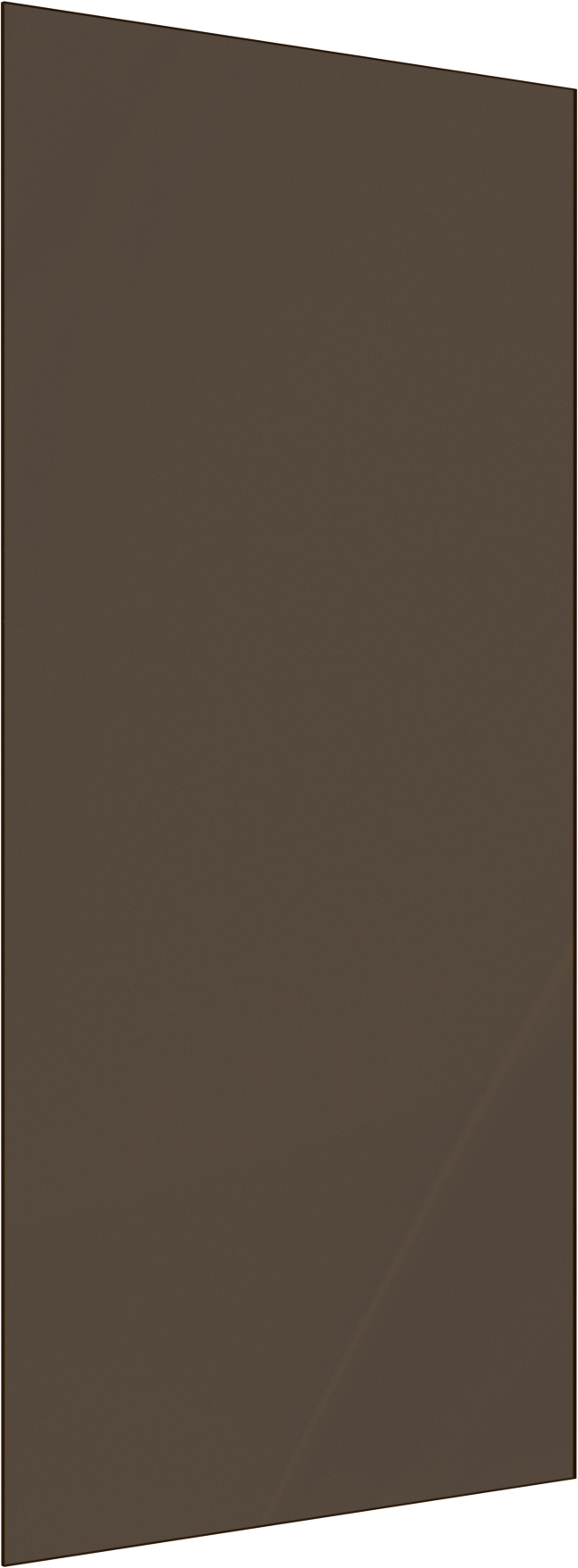 Balmani Modular Duschwand Glas: 96 x 200 cm, Bronze Glas, inklusive Coating