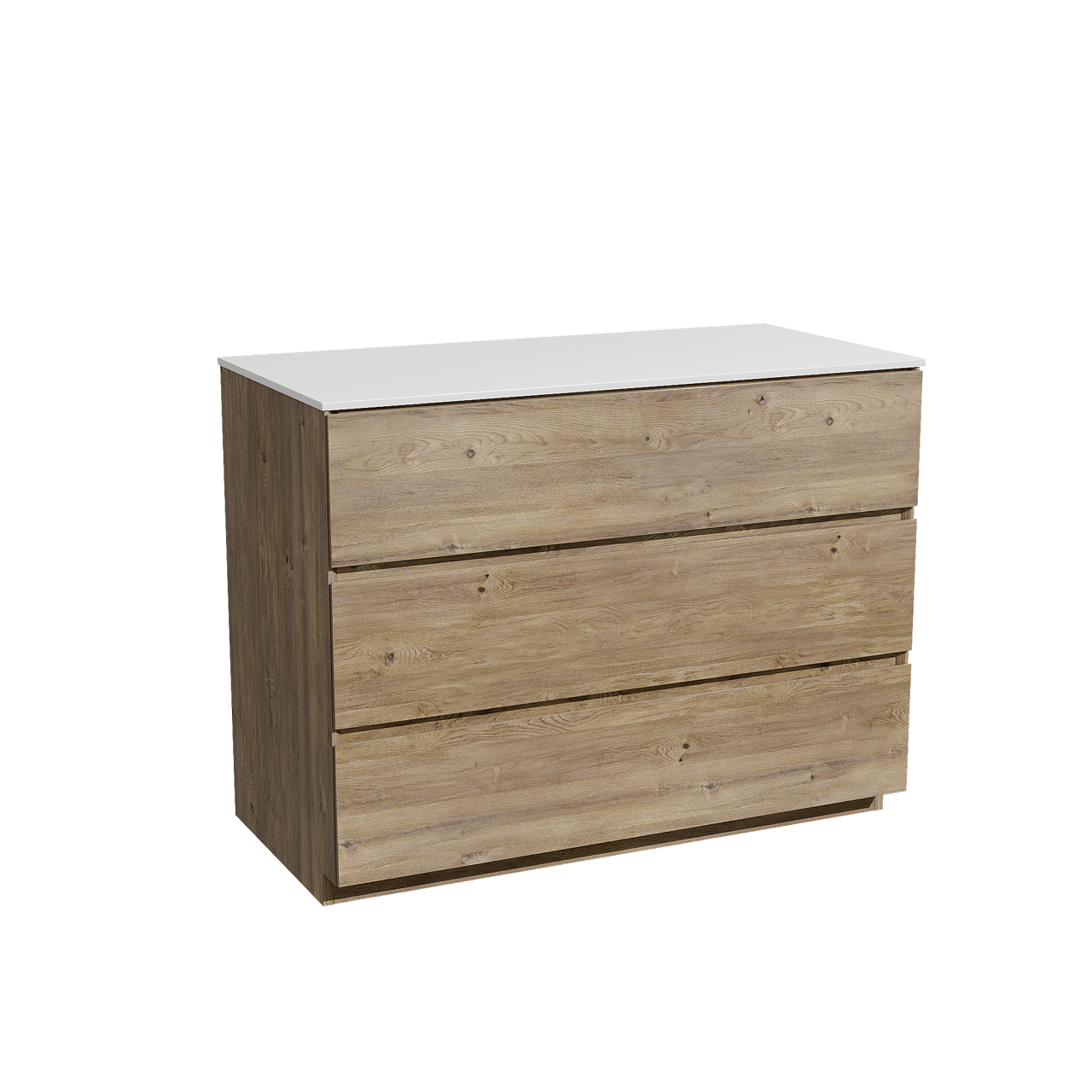 Storke Edge meuble salle de bains avec tablette pour vasques Tavola