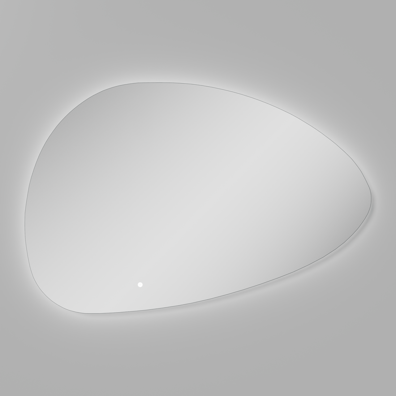 Luca Varess Organic organische badkamerspiegel 120 cm met spiegelverlichting en anti-damp