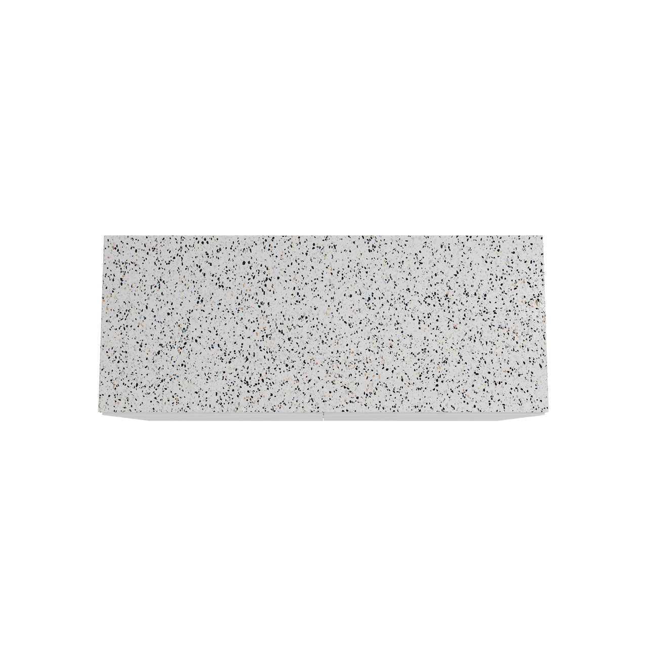 Storke Edge meuble salle de bains à poser 130 x 52 cm blanc mat avec Tavola tablette simple ou double en blanc/noir mat terrazzo