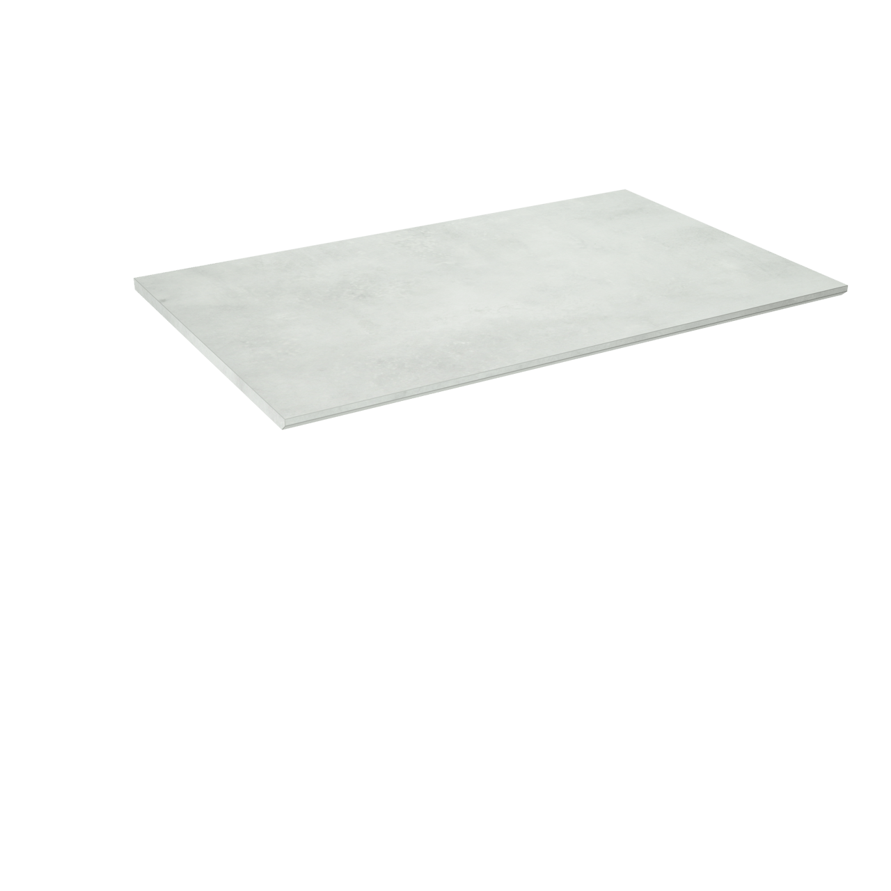 Storke Edge tablette simple mélaminé béton gris argent 85 x 52 cm