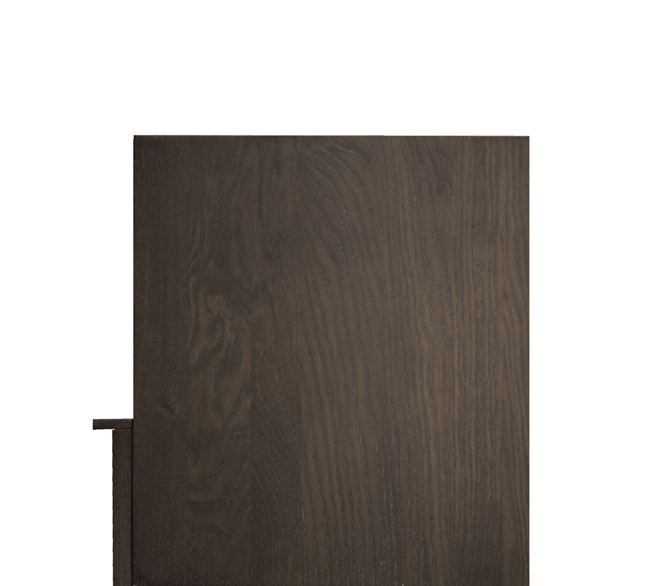 Balmani Forma zwevende badkamerkast gerookt eiken 100 x 30 x 120 cm vert. sym. groef