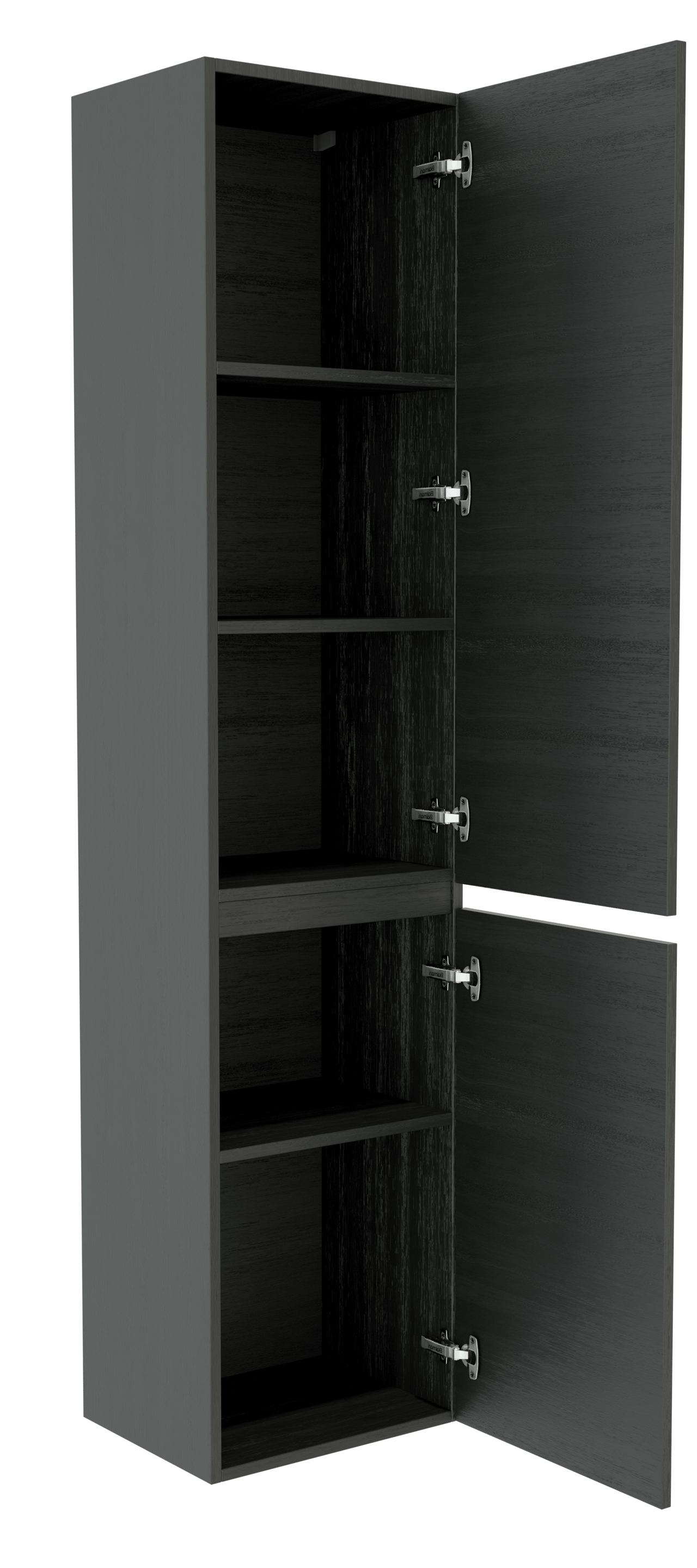 Balmani Lucida colonne salle de bains a poser à droite chêne noir 45 x 35 x 195 cm