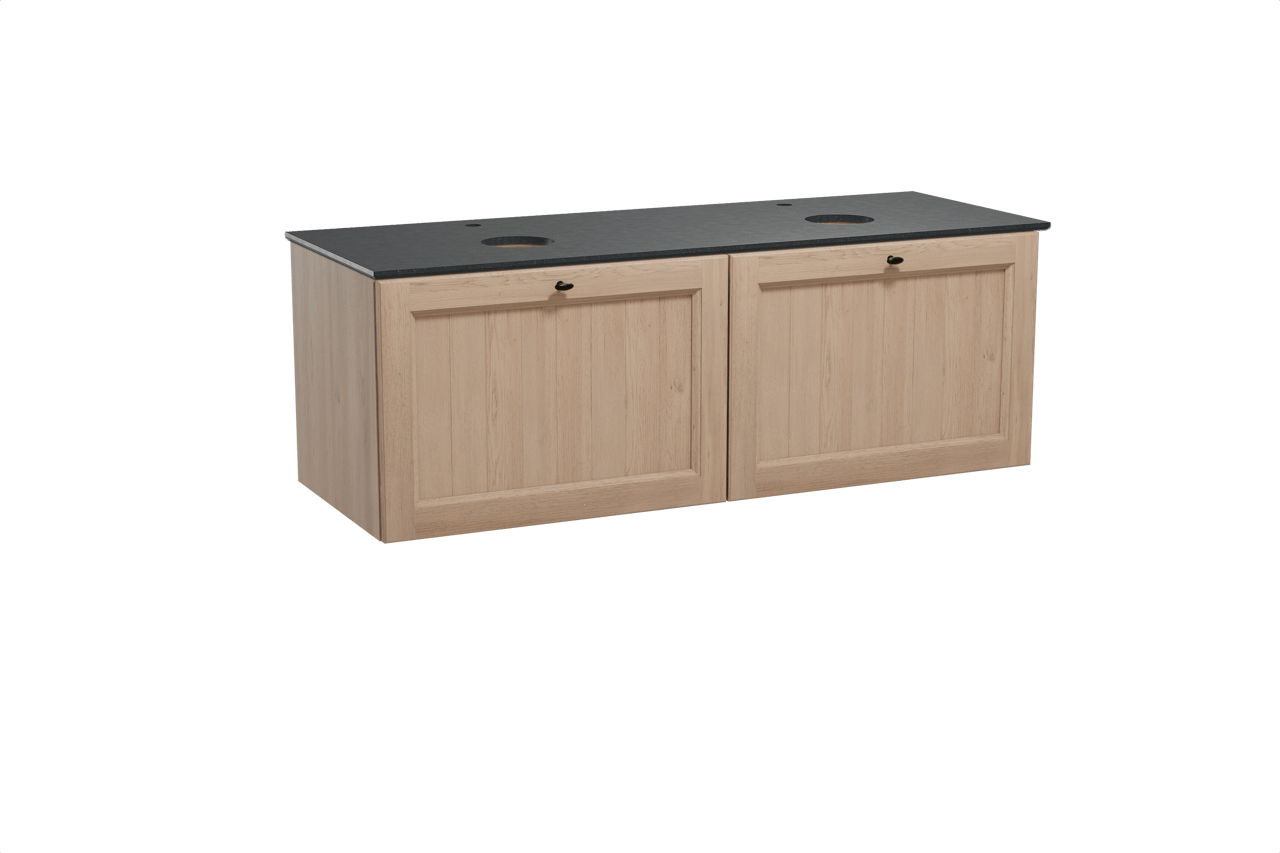 Balmani Lemon badkamermeubel met Facetta wastafelblad voor waskom(men)