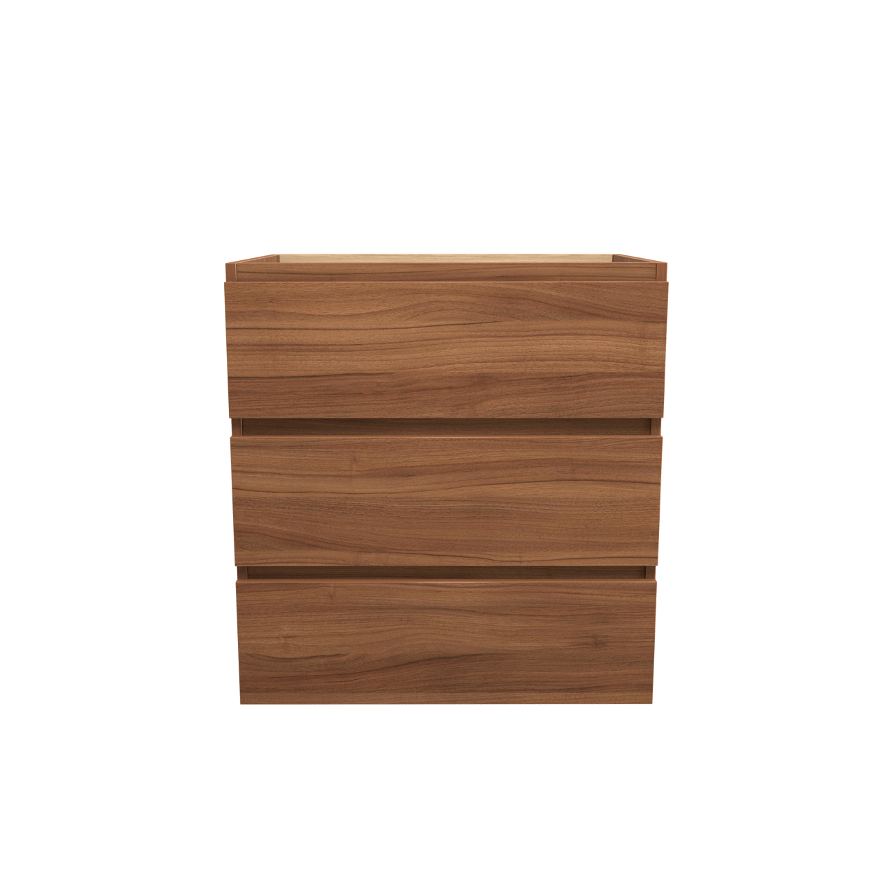 Balmani Lucida meuble sous-lavabo a poser 75 x 55 cm noyer 3 tiroirs