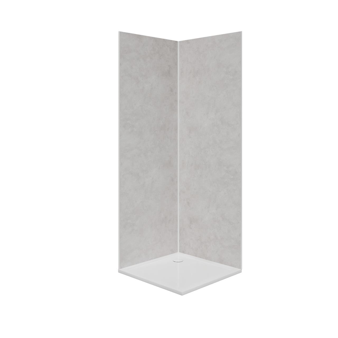 Luca Varess Artdeco douchewandbekleding 120 x 90 x 244 cm aluminium composiet calacatta mat