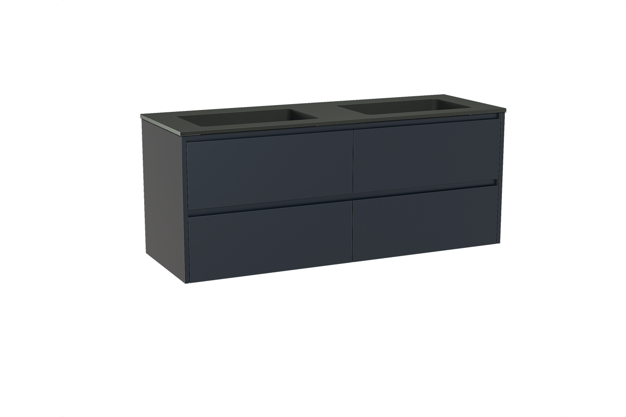 Storke Seda meuble salle de bains avec plan vasque Scuro