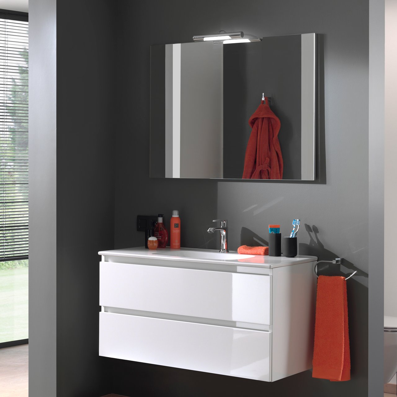 Linie Artemis LED Beleuchtung, 28 cm, chrom