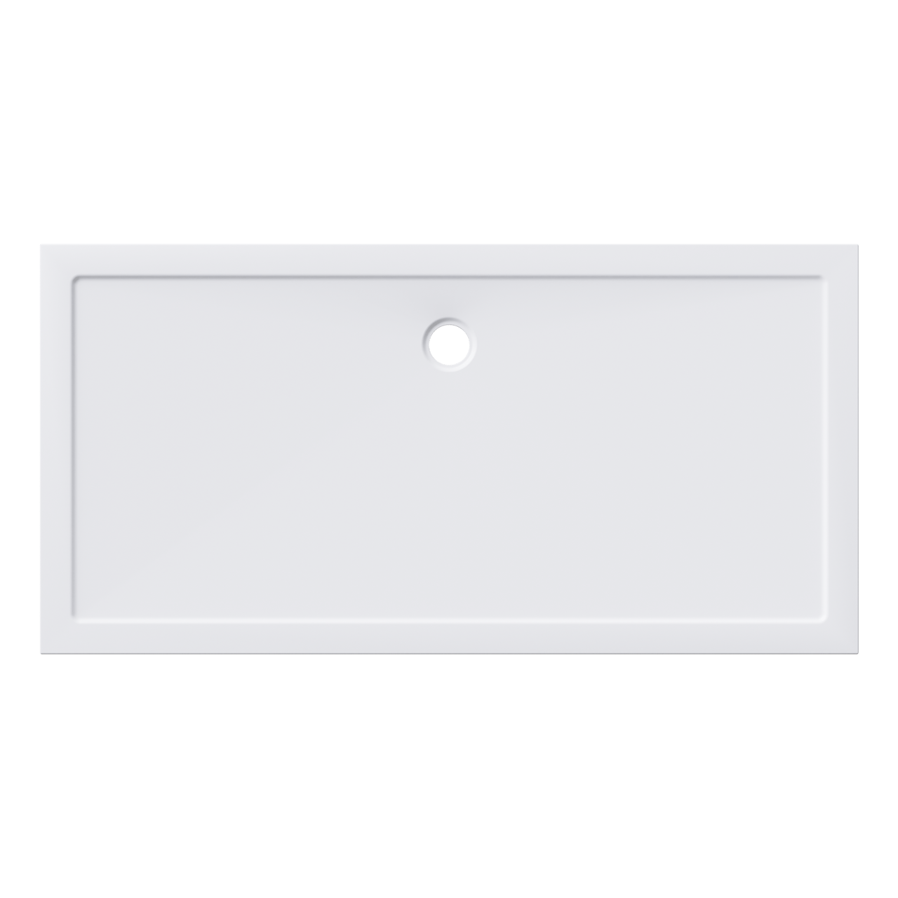 Luca Varess Soft douchebak 180 x 90 cm acryl mat wit