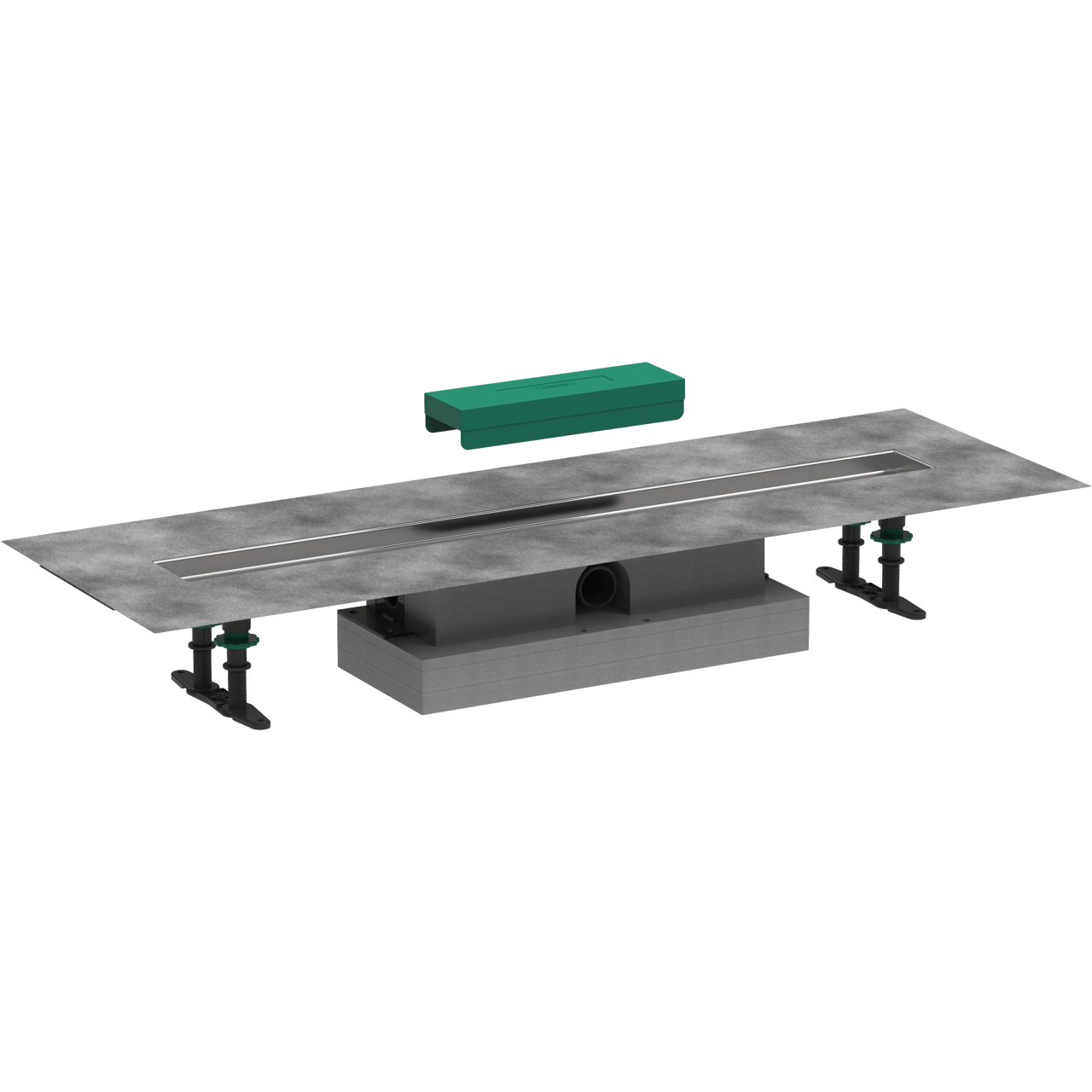 Hansgrohe uBox Flat kit d'installation pour rigole de douche 80cm pour Raindrain Match ou Rock