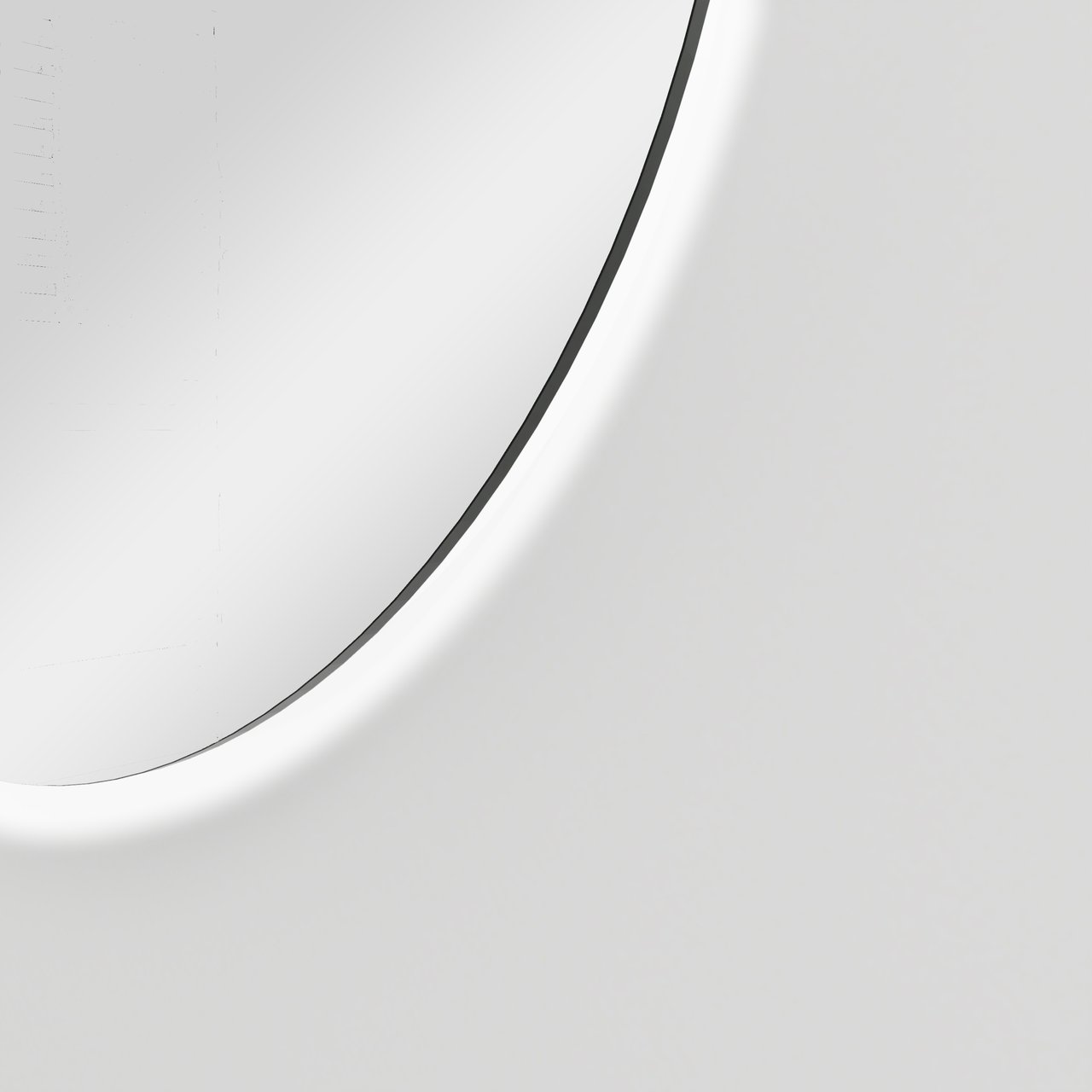 Balmani Giro Badspiegel mit Beleuchtung: Oval, 42 x 110 cm, mit Anti-Beschlag Spiegelheizung