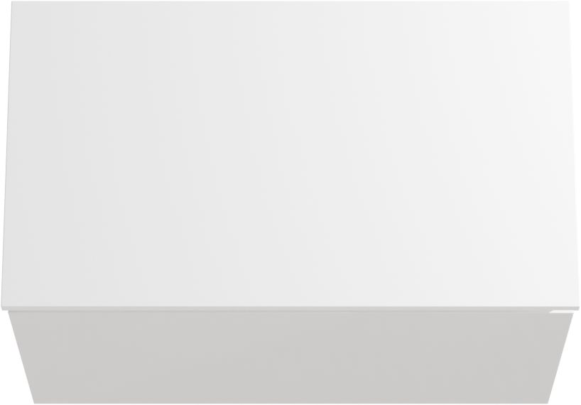 Linie Lado hängendes Möbelstück Set: 80 x 46 cm, Weiß glänzend, mit Lado Einzel Waschtischplatte, Marmorkomposit Weiß matt