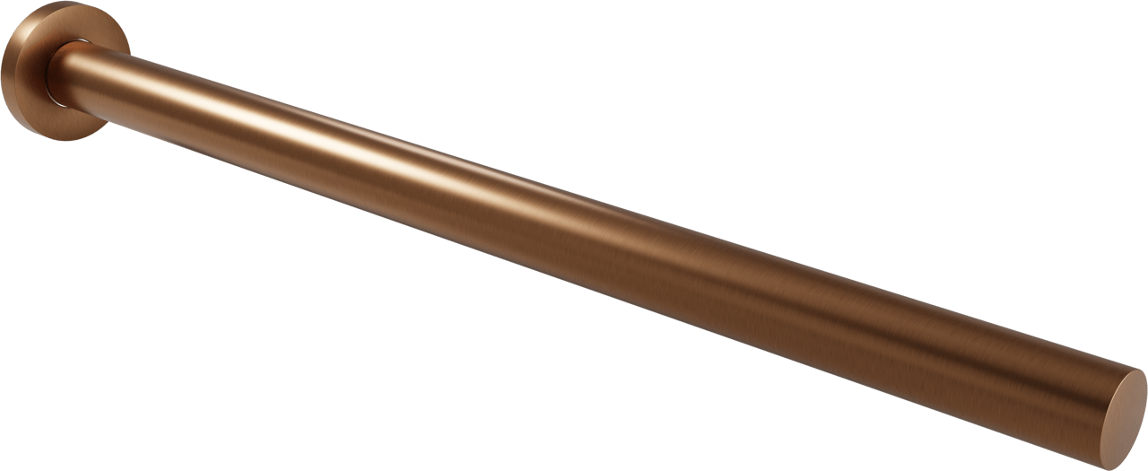 Blaufoss Noma Tube Einzel Handtuchhalter, Brushed Rosegold, 41 cm