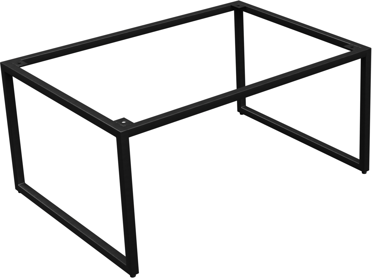 Linie Lado dekorativer Rahmen, Schwarz Matt 60 x 44 cm